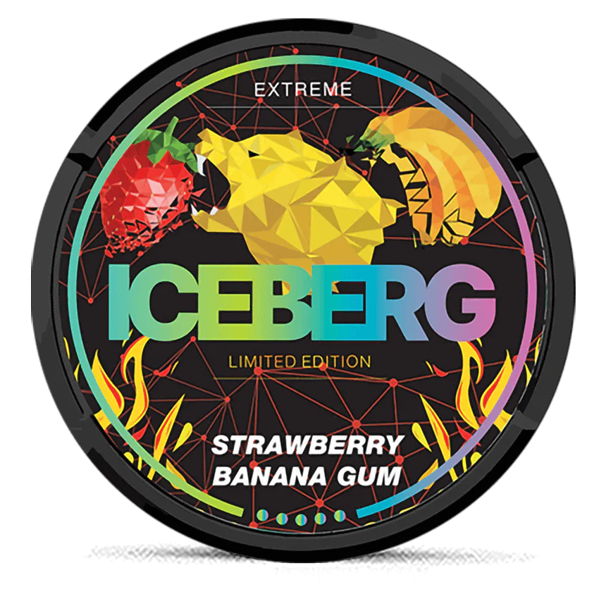 Iceberg Extreme Strawberry Banana Gum 50MG