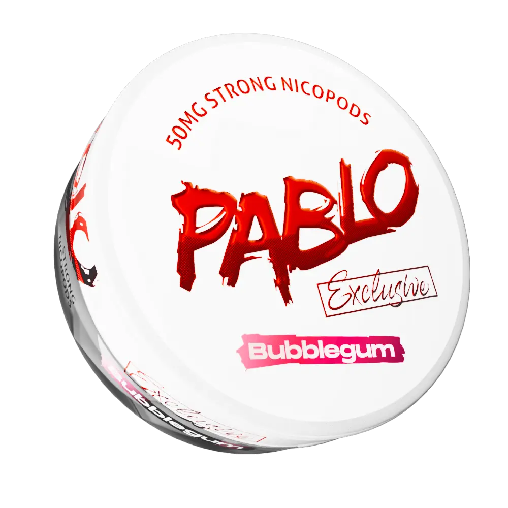 Can of Pablo Exclusive 50mg Bubble Gum nicotine pouches