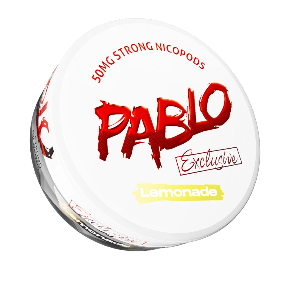 Can of Pablo Exclusive 50mg Lemonade nicotine pouches