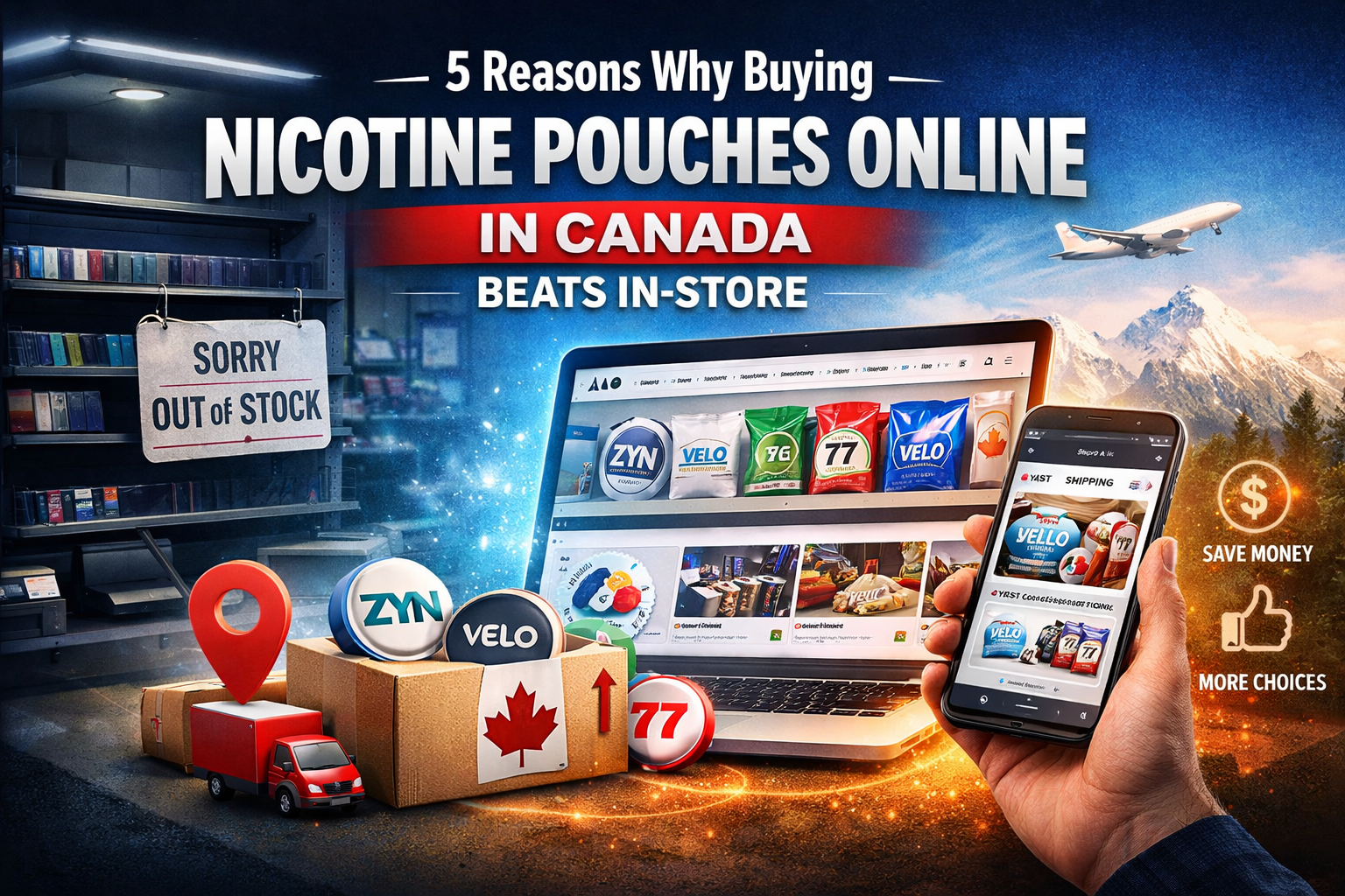 Why Buying Nicotine Pouches Online in Canada Beats In-Store