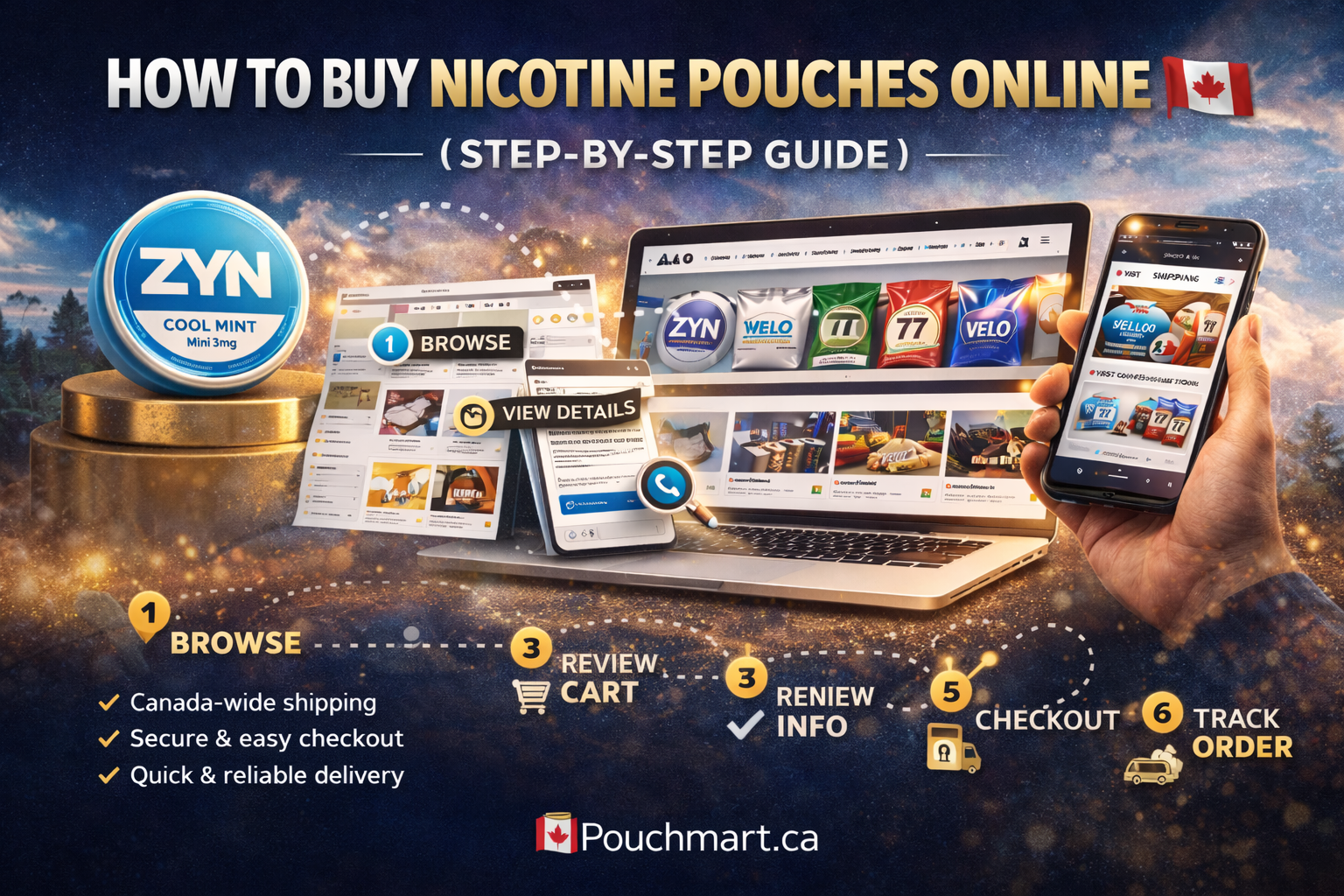 Buy Nicotine Pouches Online in Canada