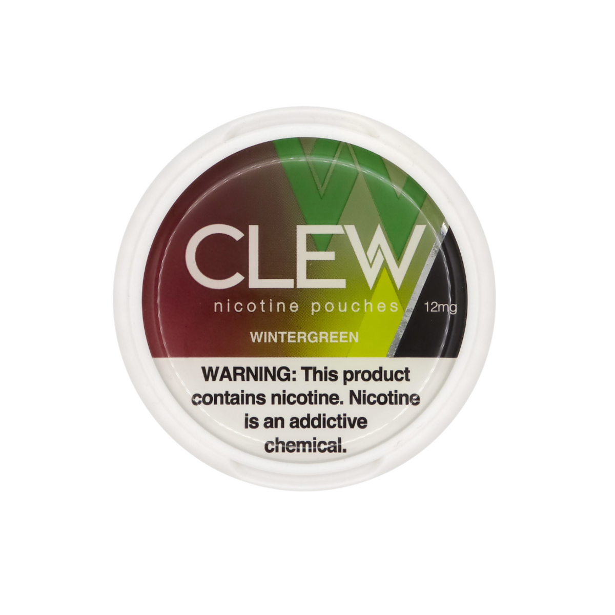 Can of Clew Wintergreen 12mg nicotine pouches, Saskatchewan's most ordered brand