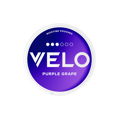 Can of VELO Purple Grape nicotine pouches